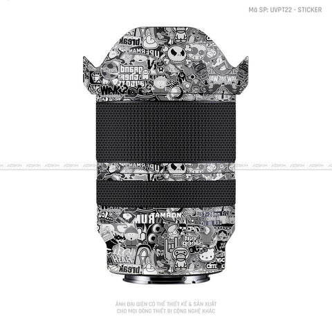Dán Skin Ống Kính Tamron Vân Nổi Sticker 02 | UVPT22