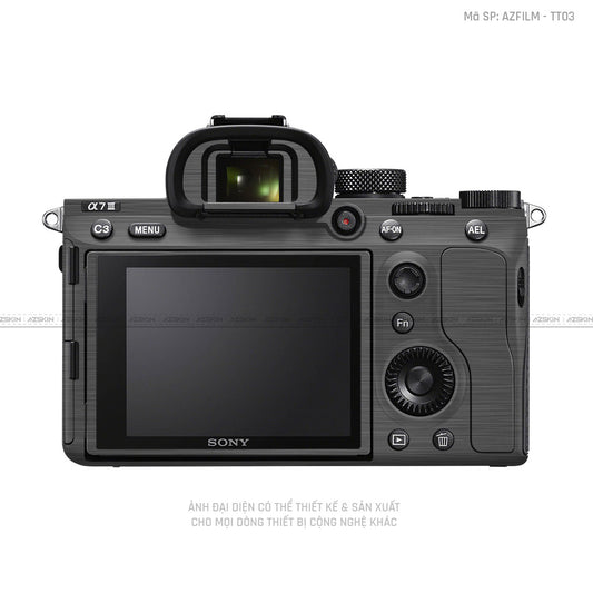 Dán Skin Máy Ảnh Sony Vân Titan Xám Xước | AZFILM - TT03