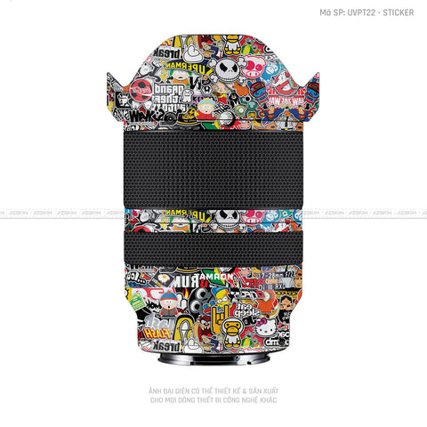 Dán Skin Ống Kính Tamron Vân Nổi Sticker 01 | UVPT22