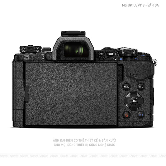 Dán Skin Máy Ảnh Olympus Vân Da Đen | UVPT13