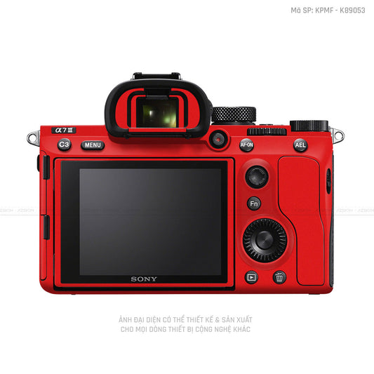 Dán Skin Máy Ảnh Sony Màu Đỏ | K89053