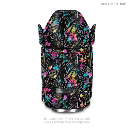 Dán Skin Ống Kính Máy Ảnh Vân Nổi Neon 01 | UVPT19