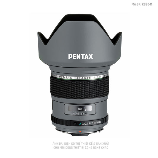 Dán Skin Ống Kính Pentax Đổi Màu Xám Xi | K89041
