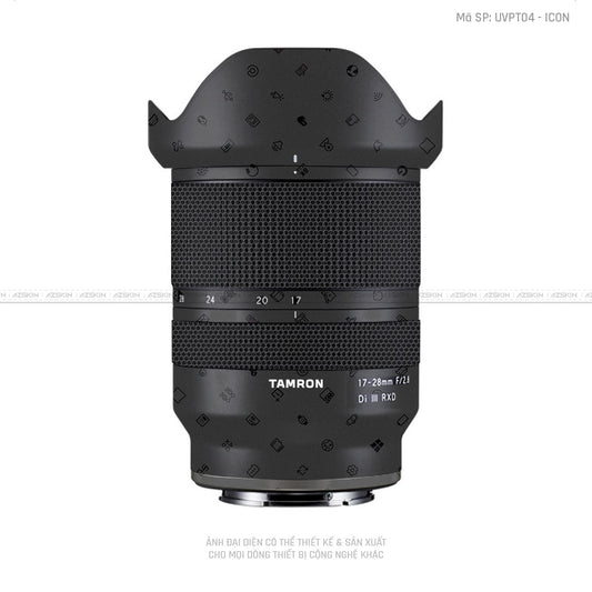 Dán Skin Ống Kính Tamron Vân Nổi Vi Mạch 2023 Đen | UVPT14