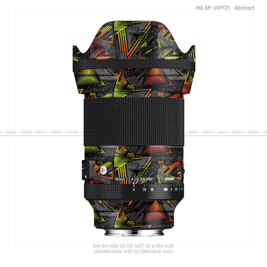 Dán Skin Ống Kính Sigma Vân Nổi Abstract 03 | UVPT21