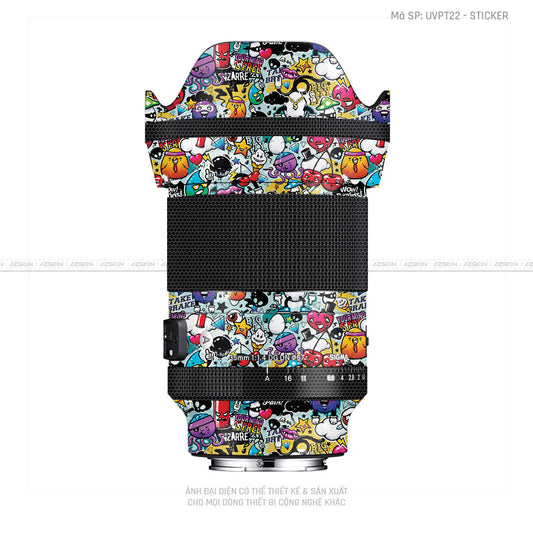 Dán Skin Ống Kính Sigma Vân Nổi Sticker 06 | UVPT22