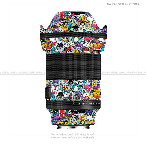 Dán Skin Ống Kính Sigma Vân Nổi Sticker 06 | UVPT22