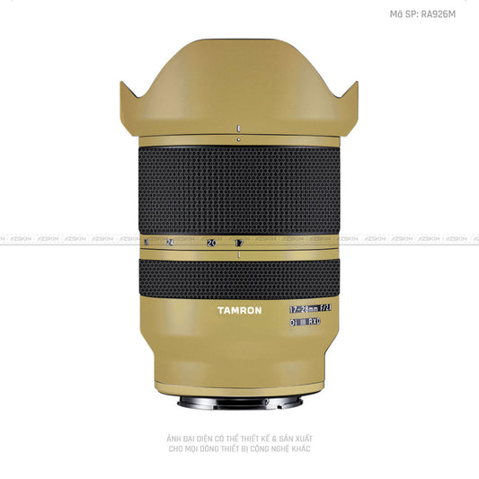 Dán Skin Ống Kính Tamron Đổi Màu Vàng Đồng | RA926M