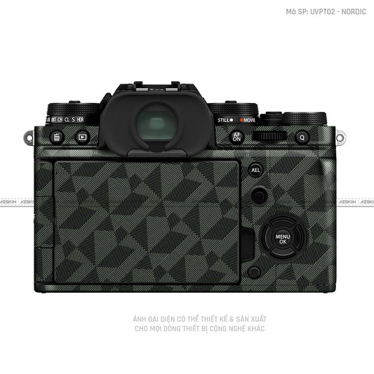 Dán Skin Máy Ảnh Fujifilm Vân Nổi Nordic Green | UVPT02