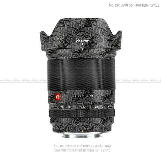 Dán Skin Ống Kính Viltrox Vân Nổi Pattern Wave Xám | UVPT09