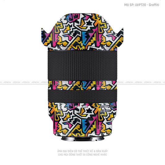 Dán Skin Ống Kính Tamron Vân Nổi Graffiti 03 | UVPT20