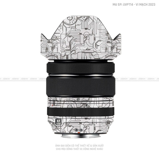 Dán Skin Ống Kính Fujifilm Vân Nổi Vi Mạch 2023 Trắng | UVPT14