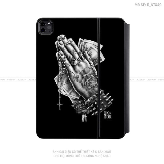 Dán Skin Magic Keyboard Hình Tattoo | D_NTX49