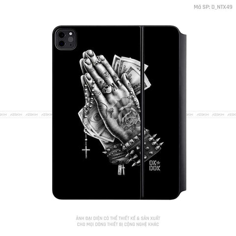 Dán Skin Magic Keyboard Hình Tattoo | D_NTX49