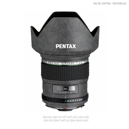 Dán Skin Ống Kính Pentax Pattern AZ Xám | UVPT06