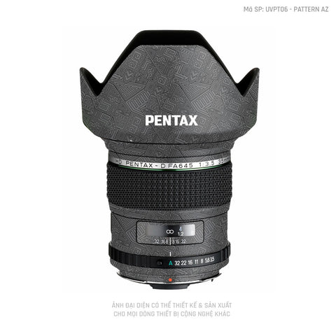 Dán Skin Ống Kính Pentax Pattern AZ Xám | UVPT06