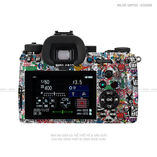 Dán Skin Máy Ảnh Pentax Vân Nổi Sticker 04 | UVPT22