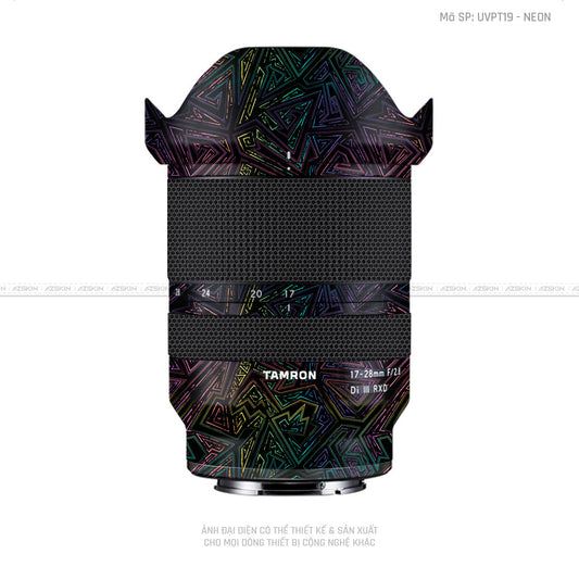 Dán Skin Ống Kính Tamron Vân Nổi NEON 02 | UVPT19