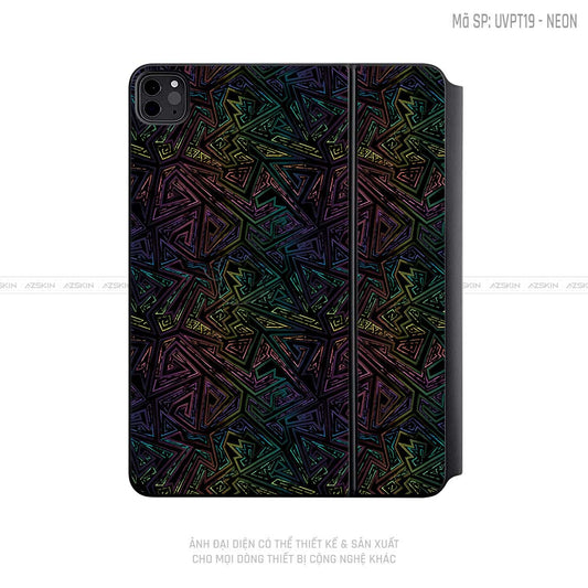 Dán Skin Magic Keyboard Vân Neon 02 | UVPT19