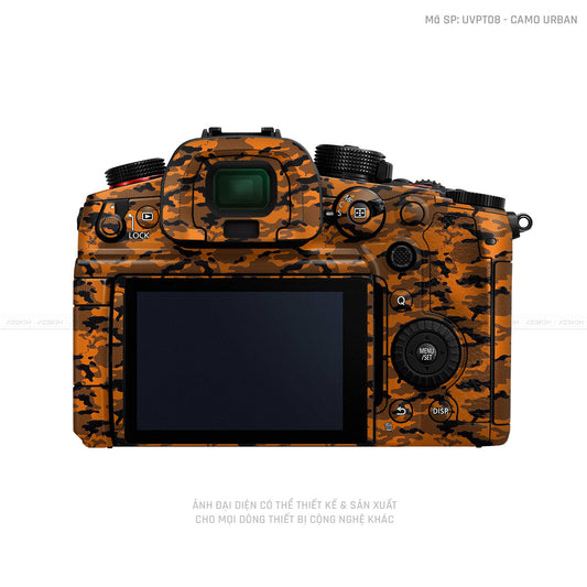 Dán Skin Máy Ảnh Lumix Vân Nổi Camo Urban Cam | UVPT08
