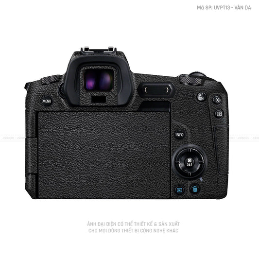 Dán Skin Máy Ảnh Canon Vân Nổi Vân Da Đen | UVPT13