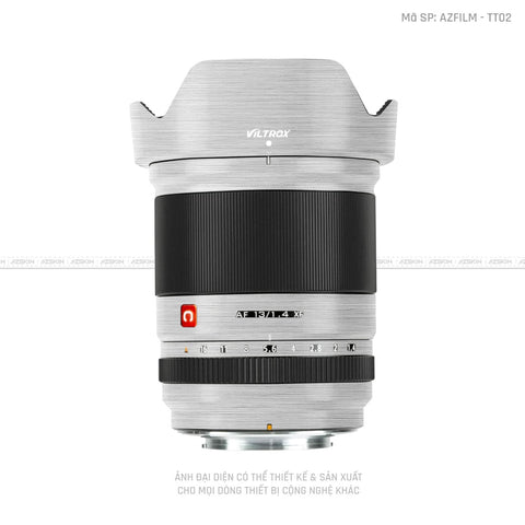 Dán Skin Ống Kính Viltrox Vân Titan Xước Bạc | TT02
