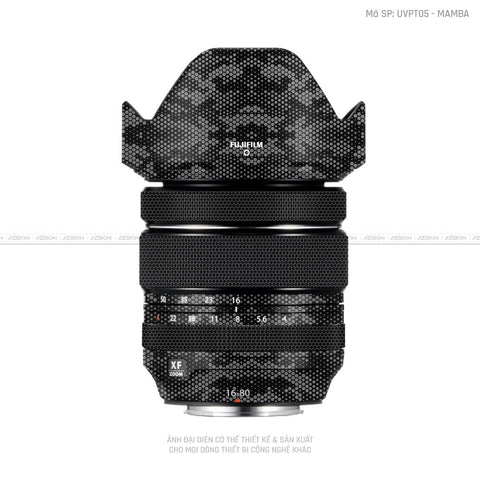 Dán Skin Ống Kính Fujifilm Vân Nổi Mamba Xám | UVPT05