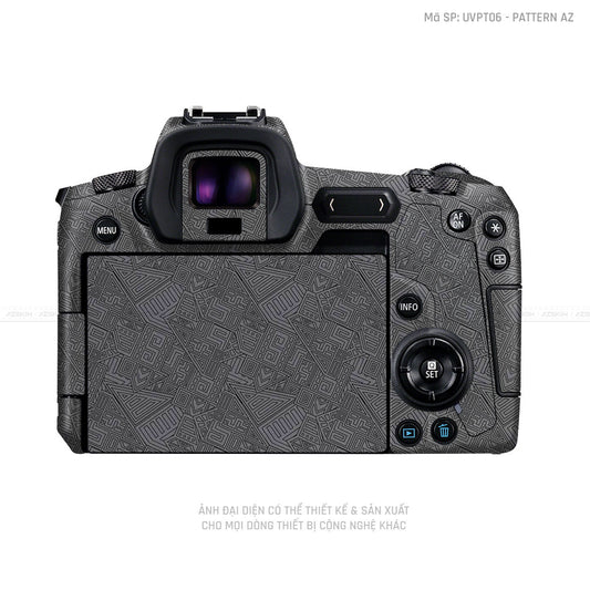 Dán Skin Máy Ảnh Canon Vân Nổi AZ Xám | UVPT06