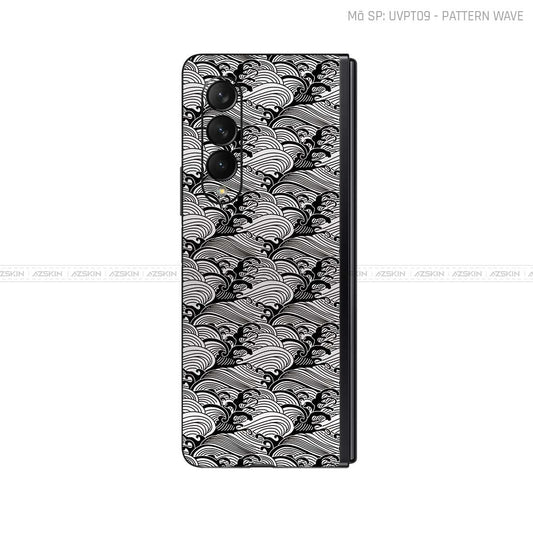Dán Skin Galaxy Z Fold3 Vân Sóng Trắng | UVPT09