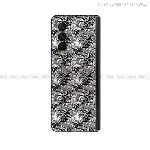Dán Skin Galaxy Z Fold3 Vân Sóng Trắng | UVPT09