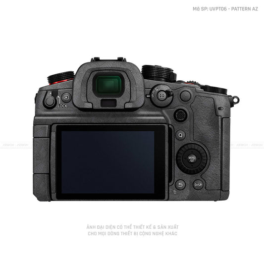 Dán Skin Máy Ảnh Lumix Vân Nổi Pattern AZ Xám | UVPT06