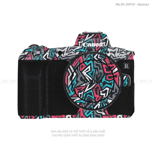 Dán Skin Máy Ảnh Canon Vân Nổi Graffiti 04