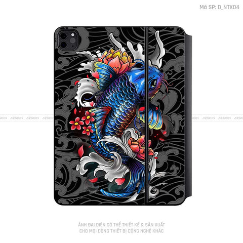 Dán Skin Magic Keyboard Hình Tattoo | D_NTX04