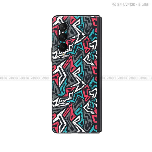 Dán Skin Galaxy Z Fold3 Vân Graffiti 04 | UVPT20