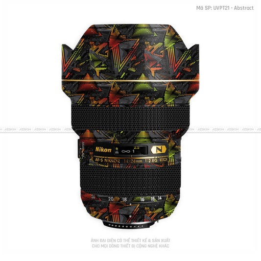 Dán Skin Ống Kính Nikon Vân Nổi Abstract 03 | UVPT21