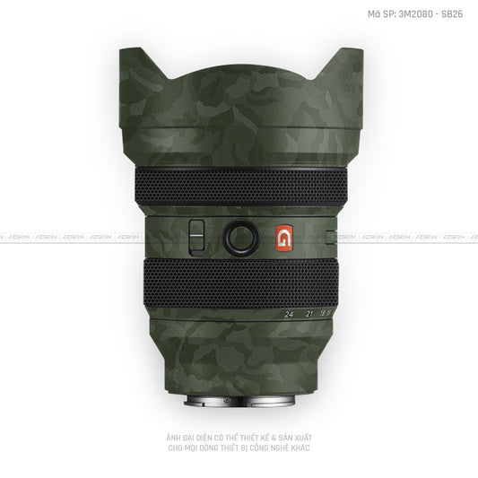 Skin Ống Kính Sony Vân Nổi Camo Green | 3M2080 - SB26