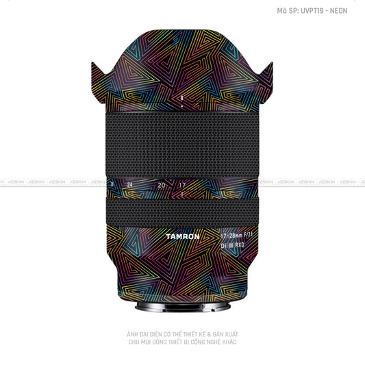 Dán Skin Ống Kính Tamron Vân Nổi NEON 03 | UVPT19