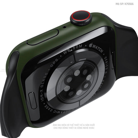 Dán Skin Apple Watch Màu Xanh Rêu | K75566