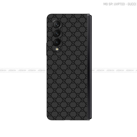 Dán Skin Galaxy Z Fold3 Vân Nổi Gucci | UVPT03