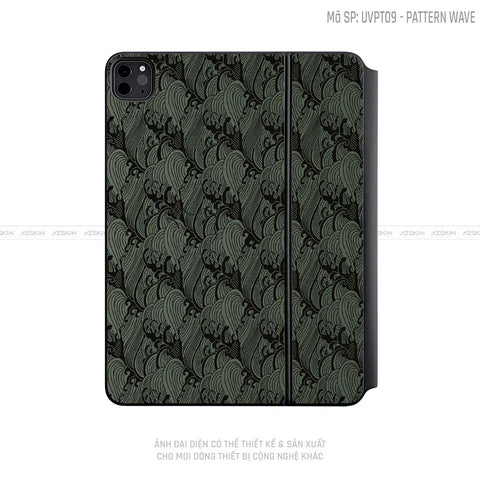 Dán Skin Magic Keyboard Vân Pattern Wave Xanh | UVPT09