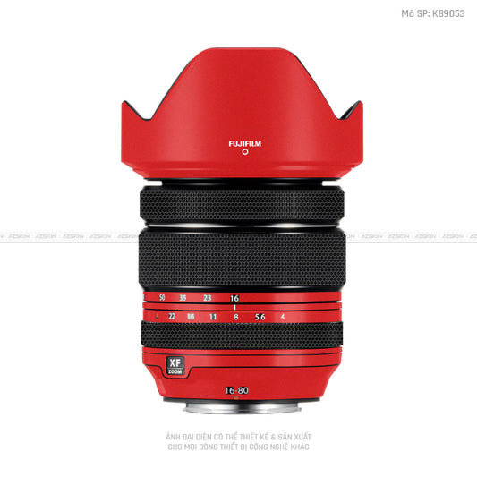 Dán Skin Ống Kính Fujifilm Đổi Màu Đỏ | K89053