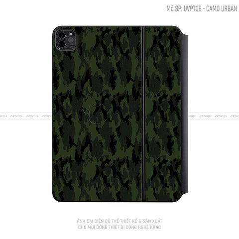 Dán Skin Magic Keyboard Vân Camo Urban Xanh | UVPT08