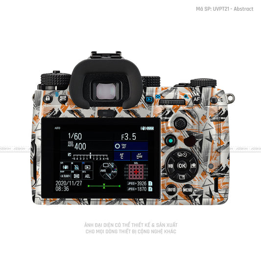 Dán Skin Máy Ảnh Pentax Vân Nổi Abstract 02 | UVPT21