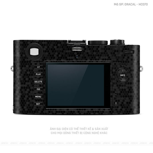 Dán Skin Máy Ảnh Leica Vân Tổ Ong Đen | ORACAL - HC070