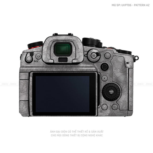 Dán Skin Máy Ảnh Lumix Vân Nổi Pattern AZ Trắng | UVPT06
