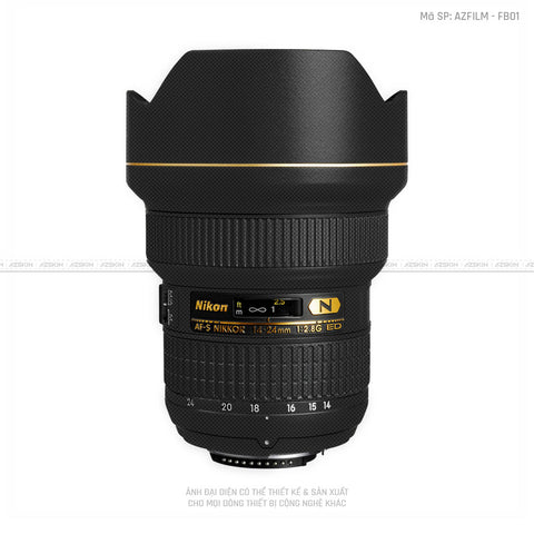Dán Skin Ống Kính Nikon Vân Fabicblack | AZFILM-FB01