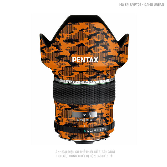 Dán Skin Ống Kính Pentax Pattern Camo Urban Cam | UVPT08