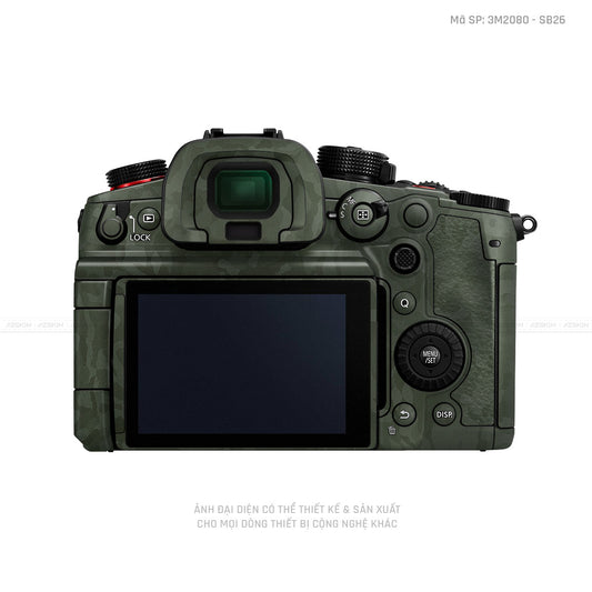 Dán Skin Máy Ảnh Lumix Vân Nổi Camo Green | 3M2080 - SB26