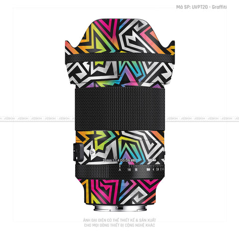 Dán Skin Ống Kính Sigma Vân Nổi Graffiti 01 | UVPT20