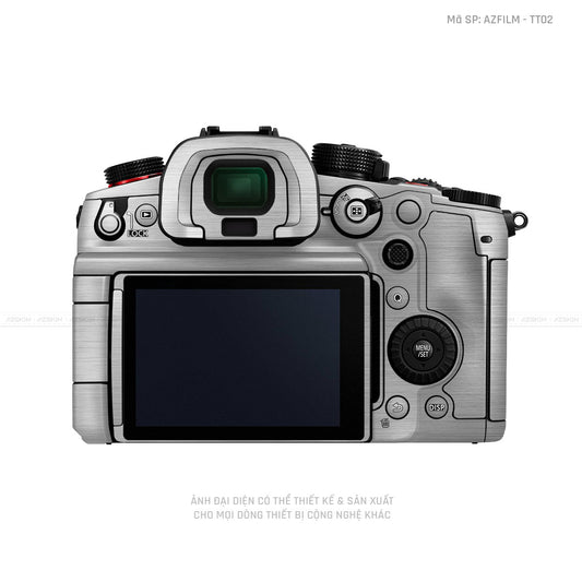 Dán Skin Máy Ảnh Lumix Vân Xước Titan Bạc | AZFILM - TT02